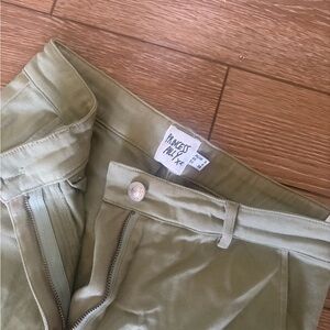 Princess Polly Olive Utility High-Waist Pants